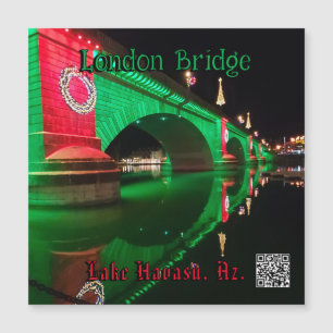 Weihnachten an der London Bridge, Lake Havasu, Az. Magnetkarte