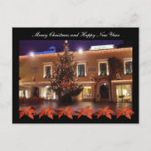 Weihnachten an der Piazzetta von Capri mit Poinset (Vorderseite)