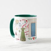 Weihnachten an der Randalls Tasse (Hunter Green) (Vorderseite Links)