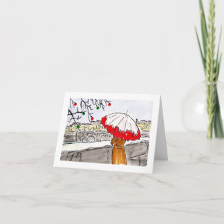 Weihnachten an der Seine Karte