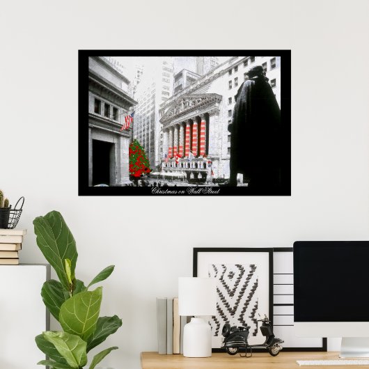 Weihnachten an der Wall Street~poster Poster (Heimbüro)