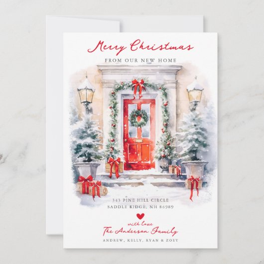 Weihnachten an der Weihnachtsfeier Neue Zuhause Mo Ankündigung (Vorderseite)