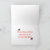 Weihnachten an Großsohn und die Grußkarte der Fami (Innenseite)