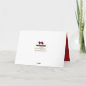 Weihnachten an jemanden besonderen Geschenk große Karte (Rückseite)