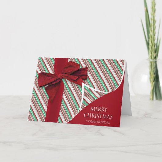 Weihnachten an jemanden besonderen Geschenk große Karte (Vorderseite)