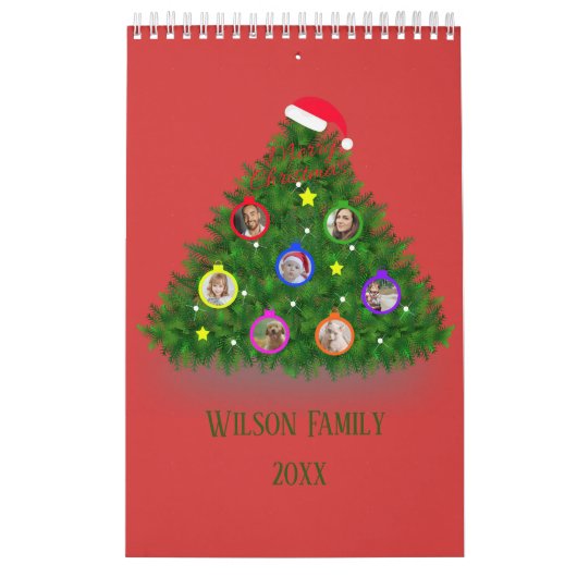 Weihnachten an Weihnachtsbaum Kalender (Titelbild)