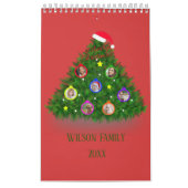 Weihnachten an Weihnachtsbaum Kalender (Titelbild)