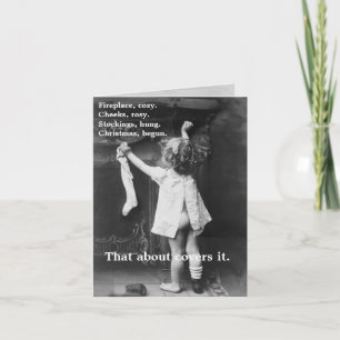 Weihnachten angefangen - Anmerkungs-Karte