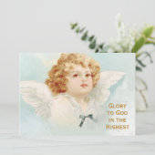 Weihnachten Angel Cherub Glory zu Gott Religious B (Stehend Vorderseite)
