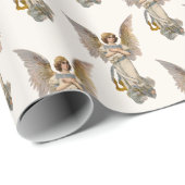 Weihnachten Angel Holiday Religiöse Wrapping Geschenkpapier (Rolleneckpunkt)
