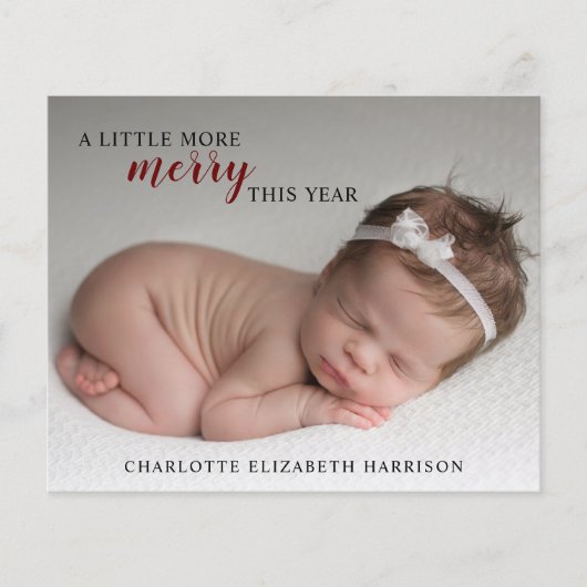 Weihnachten-Ankündigung (Vorderseite)