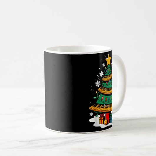 Weihnachten Ano Player Xmas Tree Funny Music Lover Kaffeetasse (VorderseiteRechts)