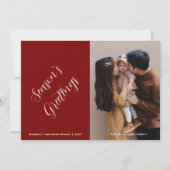 Weihnachten - Anpassbare Foto- und Textform (Vorderseite)