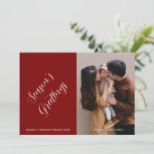 Weihnachten - Anpassbare Foto- und Textform (Stehend Vorderseite)