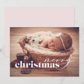 Weihnachten Anreise Urlaub Fotokarte (Vorne/Hinten)