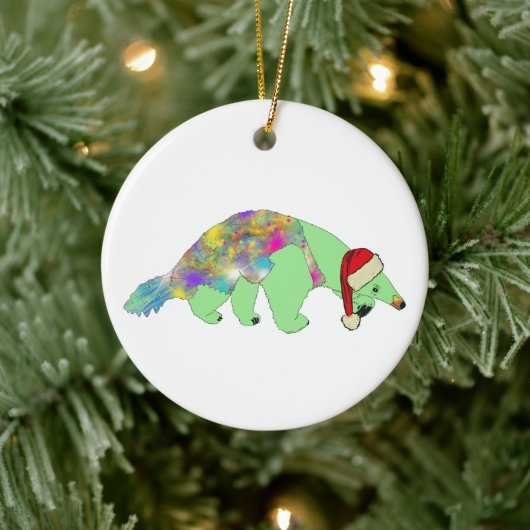 Weihnachten Anteater Funny Weird Psychedelic Anima Keramik Ornament (Baum)