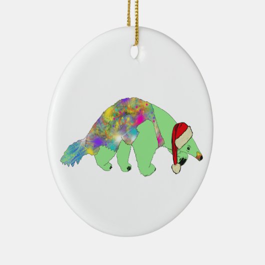 Weihnachten Anteater Funny Weird Psychedelic Anima Keramik Ornament (Rechts)