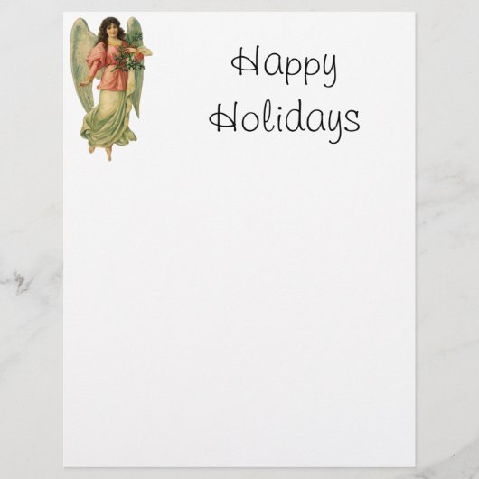 Weihnachten, antiker Viktorianischer Engel (Vorderseite)