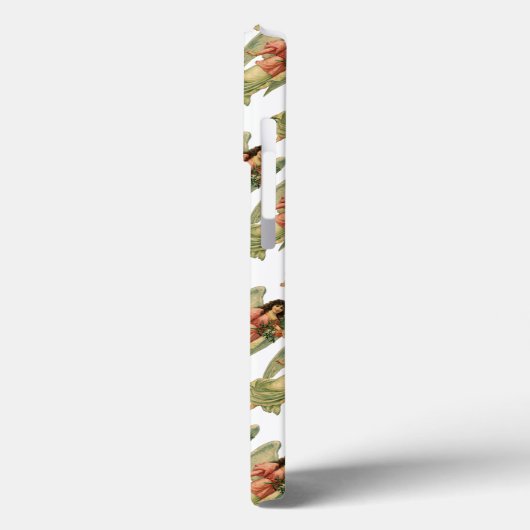 Weihnachten, antiker Viktorianischer Engel Case-Mate iPhone Hülle (Rückseite / Links)