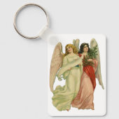 Weihnachten, antiker Viktorianischer Engel Die sch Schlüsselanhänger (Vorderseite)