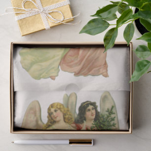 Weihnachten, antiker Viktorianischer Engel Die sch Seidenpapier