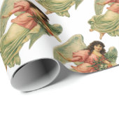 Weihnachten, antiker Viktorianischer Engel Geschenkpapier (Rolleneckpunkt)