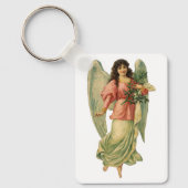 Weihnachten, antiker Viktorianischer Engel Schlüsselanhänger (Vorderseite)