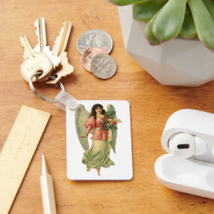 Weihnachten, antiker Viktorianischer Engel Schlüsselanhänger