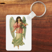 Weihnachten, antiker Viktorianischer Engel Schlüsselanhänger (Rückseite)