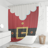 Weihnachten Anzug Duschvorhang