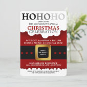 Weihnachten Anzug Party Einladungen (Stehend Vorderseite)