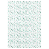 Weihnachten Aquamarine Metallische Schneeflocken u Tischdecke (Vorderseite)