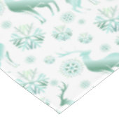 Weihnachten Aquamarine Metallische Schneeflocken u Tischdecke (Schrägansicht)