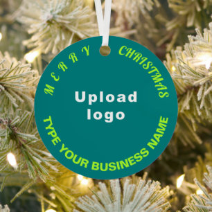 Weihnachten Aquamariner Grüner Kreis Ornament Aus Metall