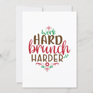 Weihnachten arbeite hart brunch härter einladung
