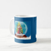 Weihnachten Argentinische Tango-Tänzer in Snow Glo Kaffeetasse (Vorderseite Links)