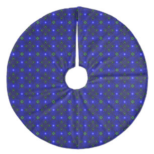 Weihnachten Artdeco im Retro-Stil Fleece Weihnachtsbaumdecke