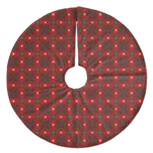 Weihnachten Artdeco im Retro-Stil Fleece Weihnachtsbaumdecke