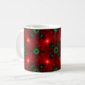Weihnachten Artdeco im Retro-Stil Kaffeetasse (Vorderseite Links)