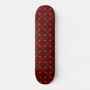 Weihnachten Artdeco im Retro-Stil Skateboard