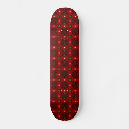 Weihnachten Artdeco im Retro-Stil Skateboard (Vorderseite)