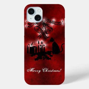 Weihnachten Artdeco mit schwarzer Katze Case-Mate iPhone Hülle