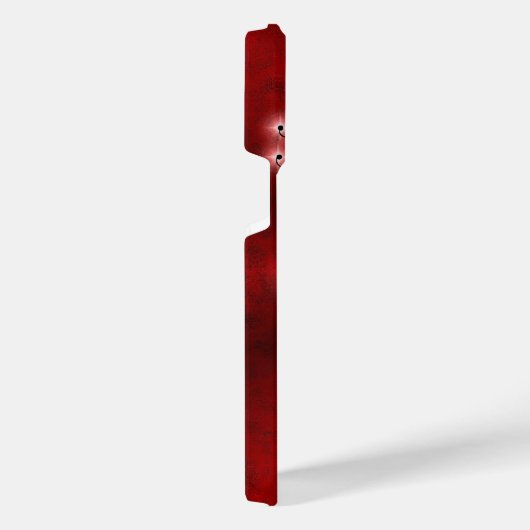 Weihnachten Artdeco mit schwarzer Katze iPhone Hülle (Rechte Seite)