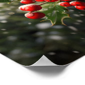 Weihnachten atemberaubendes Foto Poster (Ecke)