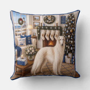 Weihnachten auf Cape Cod ,Borzoi Kissen