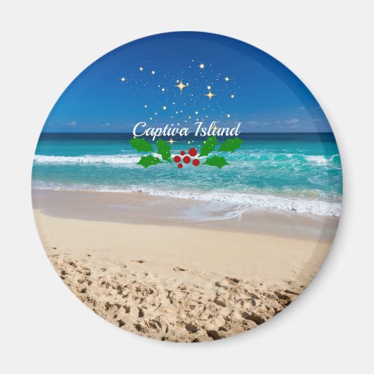 Weihnachten auf Captiva Island, Florida Magnet (Vorne)