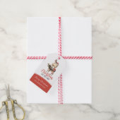 Weihnachten auf dem Bauernhof Barnyard Tier Geschenkanhänger (Mit Garn)