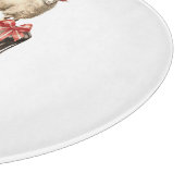 Weihnachten auf dem Bauernhof Barnyard Tier Schneidebrett (Ecke)