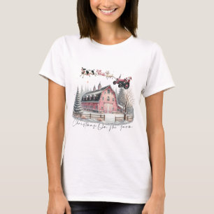 Weihnachten auf dem Bauernhof, frohe Weihnachten T-Shirt