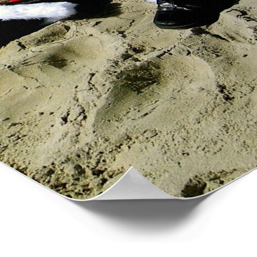 Weihnachten auf dem Beach Poster! Poster (Ecke)